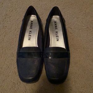 Lightly worn Anne Klein navy loafers